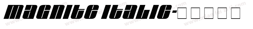 Magnite Italic字体转换